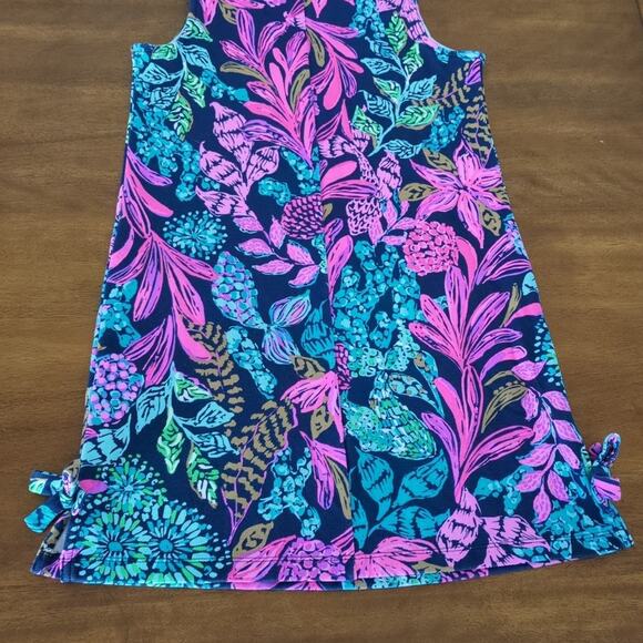 Lili Pulitzer Girls Little Lilly Knit Shift Dress CALYPSO COAST size Large 8-10 - Picture 9 of 11